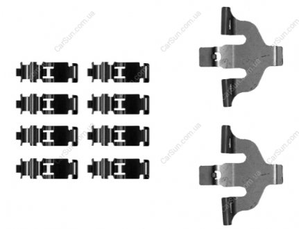 Zestaw montaЕјowy klocka hamulcowego przГіd pasuje do: AUDI A4 ALLROAD B9, A4 B9, A5, A8 D5, Q7 1.4-3.0H 01.15- TEXTAR 82549300 (фото 1)