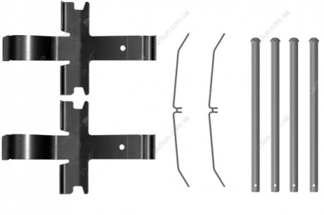 Zestaw montaЕјowy klocka hamulcowego przГіd pasuje do: TOYOTA LAND CRUISER 4.2D 09.01-06.06 TEXTAR 82552400