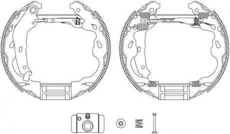 НАБІР ШИНКИ SZCZRUK. TOYOTA YARIS 1.0-1.3/1.4 D-4D 99-05 KPL. З ЦИЛІНДРАМИ TEXTAR 84064500 (фото 1)