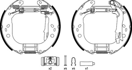 ZESTAW SZCZРЃK HAM. CITROEN NEMO 1,3-1,4 HDI 08- KPL. Z CYLINDERKAMI TEXTAR 84067600