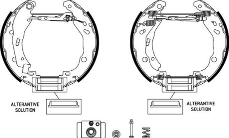 ZESTAW SZCZРЃK HAM. CITROEN C-ELYSSE/C4 1,2-1,6 12- KPL. Z CYLINDERKAMI TEXTAR 84077201