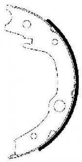 Комплект тормозных колодок, стояночная тормозная система TEXTAR 91063200 (фото 1)