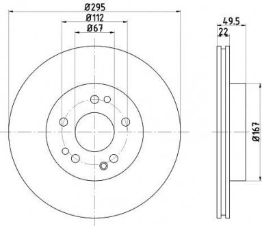 Тормозной диск TEXTAR 92057300 (фото 1)