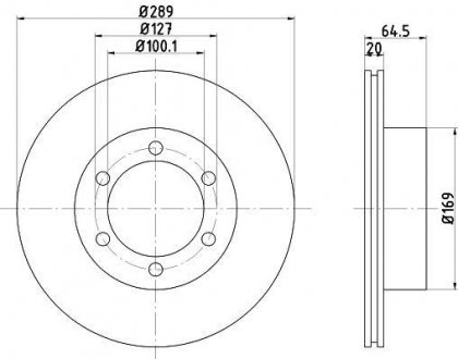 Тормозной диск TEXTAR 92076300 (фото 1)