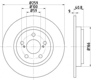 Тормозной диск TEXTAR 92199800 (фото 1)