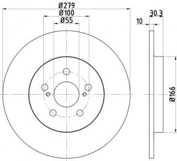 Тормозной диск TEXTAR 92228303 (фото 1)