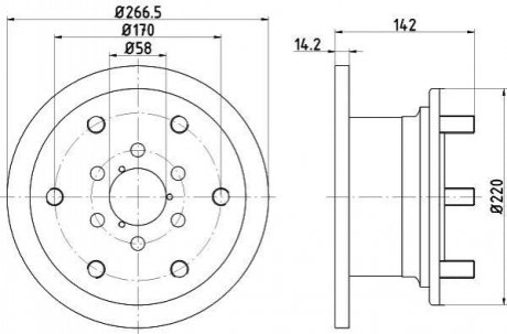 Тормозной диск TEXTAR 93019400 (фото 1)