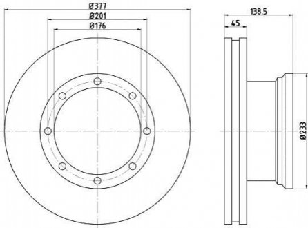 Гальмівний диск TEXTAR 93101500 (фото 1)