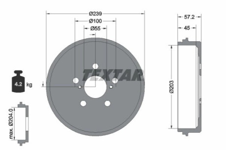 БЕН ХЕМ. TOYOTA T. YARIS 1.0-1.5 20- БЕЗ SKYSKY TEXTAR 94049100