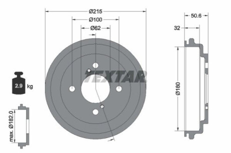 БЕН ХЕМ. SUZUKI T. CELERIO 1.0 14- БЕЗ SKY SKY TEXTAR 94049200