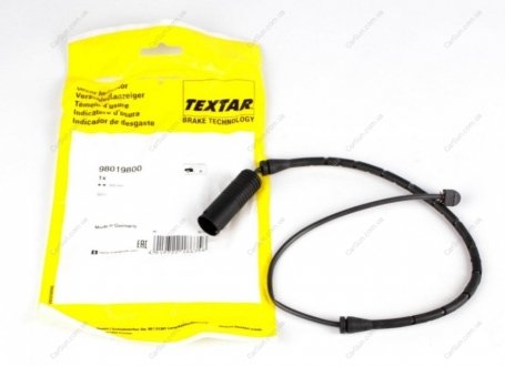 Датчик зносу гальмівних колодок TEXTAR 98019800 (фото 1)