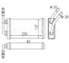 Теплообмінник, система опалення салону THERMOTEC D6G010TT (фото 3)