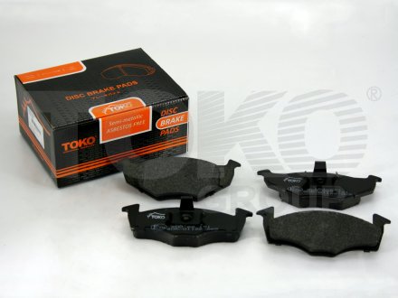 Колодки тормозные дисковые {с пластинами, перед.} Toko cars T2152034