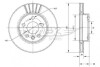 Диск тормозной (передний) VW T4 90-03 (280x24) TOMEX TX70-78 (фото 1)