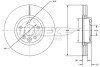 Диск гальмівний (передній) Ford Mondeo/Galaxy 07-15/Range Rover/Volvo S60 11-(300x28) TOMEX TX7156 (фото 1)