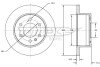 TARCZA HAMULC. VW CRAFTER 06- TYЈ (OE-2E0615601A) TOMEX TX71-60 (фото 1)