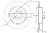 TARCZA HAMULC. FORD FOCUS II 04- TYЈ (OE-1223543) TOMEX TX71-94 (фото 1)