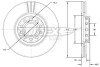 Диск гальмівний (передній) Audi A4/A6/VW Passat 00-09 (312х25) TOMEX TX71-97 (фото 1)