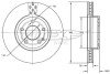 TARCZA HAMULC. MERCEDES VITO BM639 03- (OE-6394210012) TOMEX TX72-31 (фото 1)