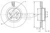 TARCZA HAMULC. SUBARU FORESTER 02- (OE-26310AC040) TOMEX TX72-74 (фото 1)