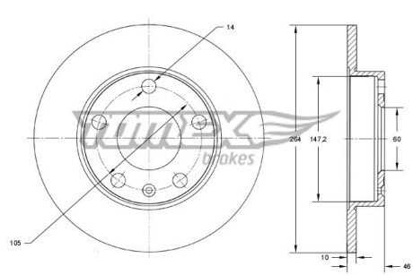 Автозапчасть TOMEX TX7372