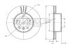 Диск гальмівний (передній) BMW X3 (E83) 03-11 (325x25) (з покриттям) (з отвором) (вентильований) TOMEX TX7402 (фото 1)