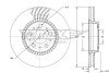 TARCZA HAMULC. VOLVO S60 00-,S80 98- TOMEX TX7413 (фото 1)