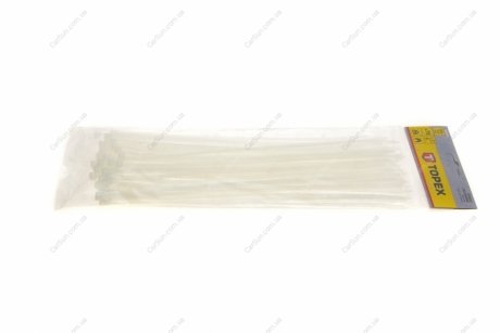 Кабельна стяжка (хомут 300х4.8мм) пластикова Topex 44E979 (фото 1)