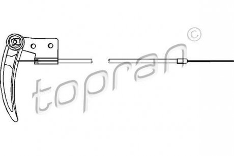 Тросик замка капота TOPRAN 102 655 (фото 1)