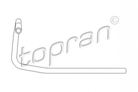 Шланг радиатора TOPRAN 104 132