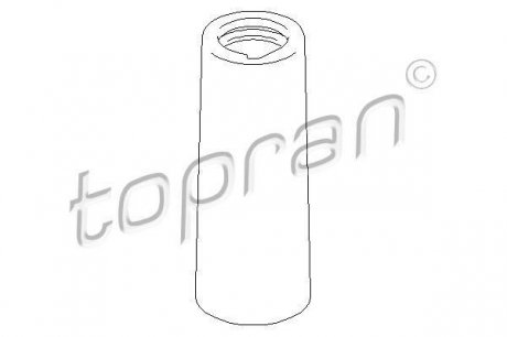 Пильник амортизатора (Термопласт.162 мм)) TOPRAN 107649