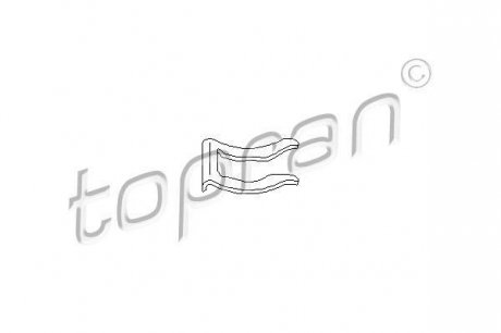 Кронштейн, тормозный шланг TOPRAN 108 716 (фото 1)