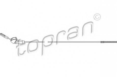 Трос ручного гальма TOPRAN 200 871 (фото 1)