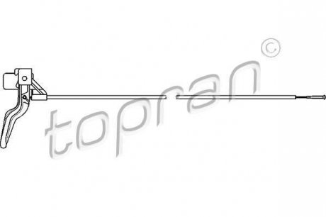 Тросик замка капота TOPRAN 206 218 (фото 1)