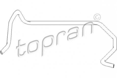 Шланг радиатора TOPRAN 301 431