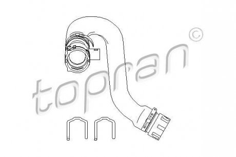 Патрубок системи охолодження TOPRAN 501 563 (фото 1)