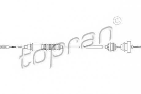 Трос зчеплення ZN TOPRAN 722 110