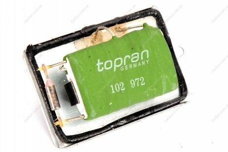 Сопротивление вентилятор салона - (191959263) TOPRAN 102 972