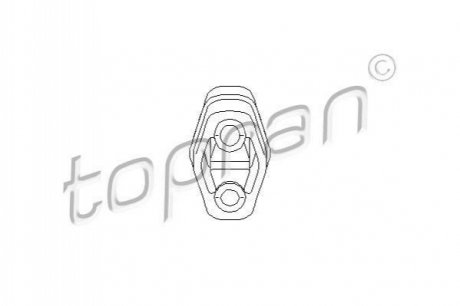 Кронштейн, глушитель TOPRAN 104402