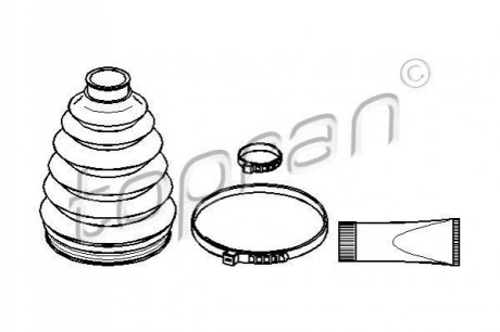 Пыльник шруса TOPRAN 110020