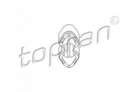 Кронштейн, глушитель TOPRAN 111592 (фото 1)