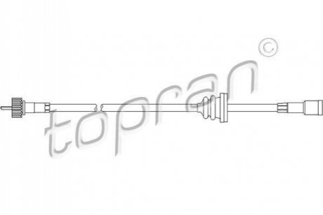 Тросик спідометра TOPRAN 202218 (фото 1)