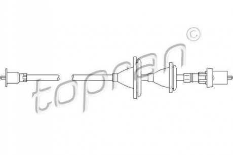 Тросик спідометра TOPRAN 300358 (фото 1)