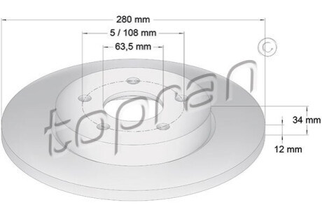 Автозапчасть TOPRAN 301 957