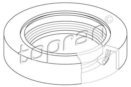 Сальник розподілвалу TOPRAN 302 428