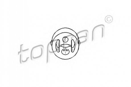 Кронштейн, глушитель TOPRAN 400232 (фото 1)