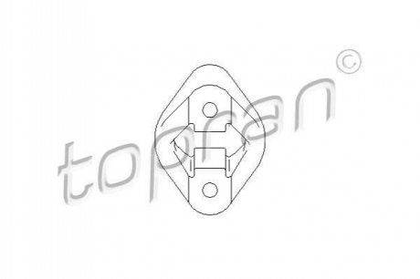 Кронштейн, глушитель TOPRAN 500180 (фото 1)