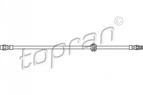 Шланг гальмівний TOPRAN 500201 (фото 1)