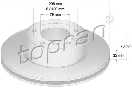 Гальмівний диск TOPRAN 500570