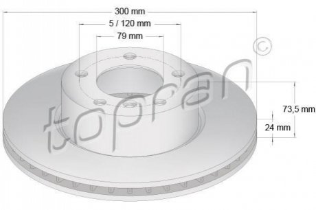Гальмівний диск TOPRAN 500947